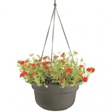 Dura Cotta Round Hanging Planter (Set of 12) Size: 6" H x 12.38" W x 12.38" D, Color: Midsummer Night   